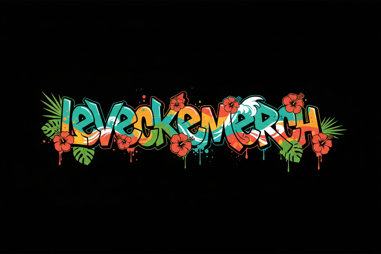 change logo to hawaiian graffiti style